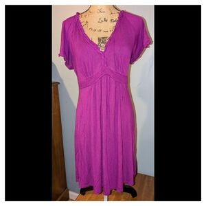 Daisy fuentes purple medium dress